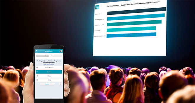 Audience poll during a presentation