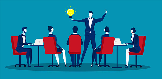 Leadership in a meeting