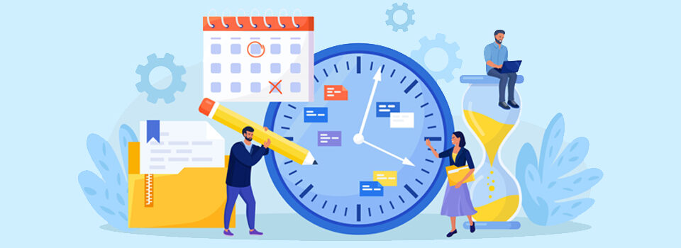 Illustration of time management