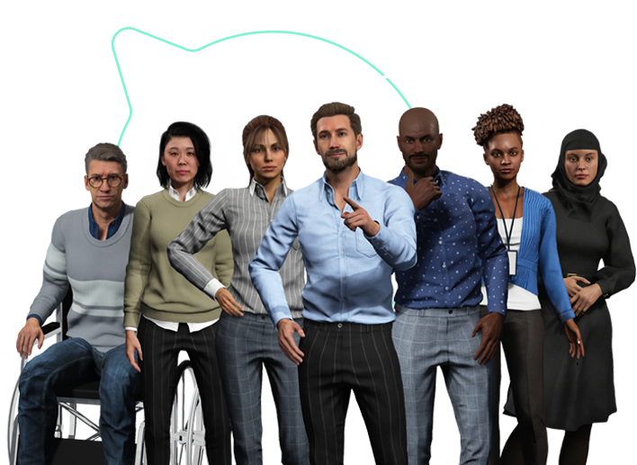VirtualSpeech avatar line up